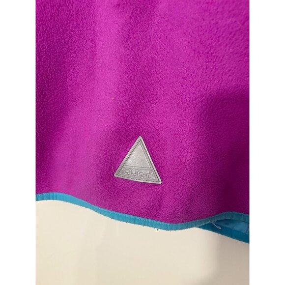 L.L.Bean GIRLS Fleece Jacket With Hood‎ & Zip Pockets Girls Size 18 Juniors - Picture 6 of 10